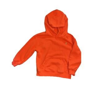 Baby Gap Sz 5 BRANNAN BEAR Orange Outdoor Sweatshirt Hoodie